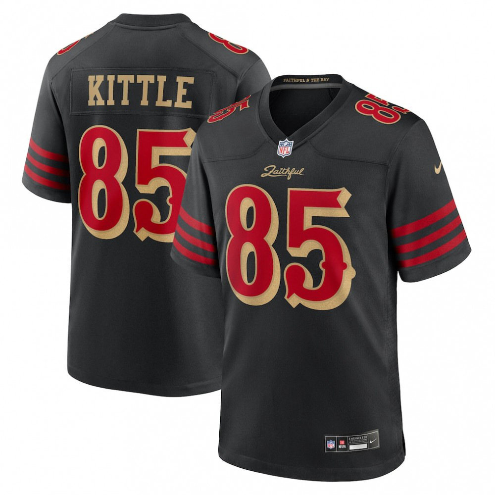 George Kittle San Francisco 49ers Nike 2025 Rivalries Collection Game Jersey - Black-League Wear Hub