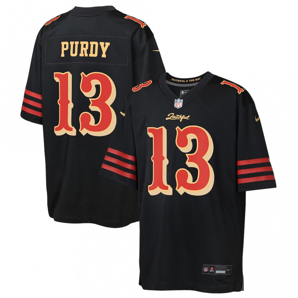 Brock Purdy San Francisco 49ers Nike Youth 2025 Rivalries Collection Game Jersey - Black-League Wear Hub