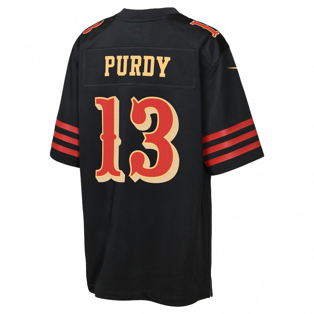 Brock Purdy San Francisco 49ers Nike Youth 2025 Rivalries Collection Game Jersey - Black-League Wear Hub