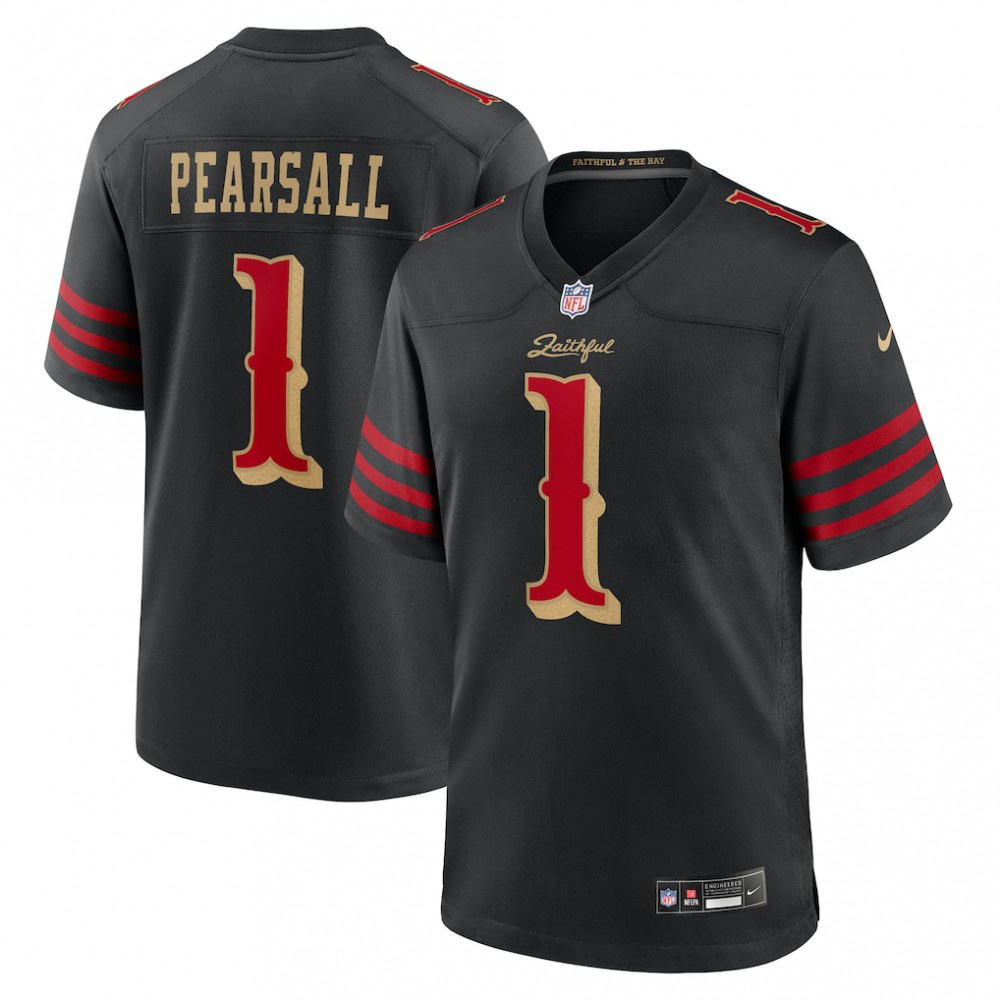 Ricky Pearsall San Francisco 49ers Nike 2025 Rivalries Collection Game Jersey - Black-League Wear Hub
