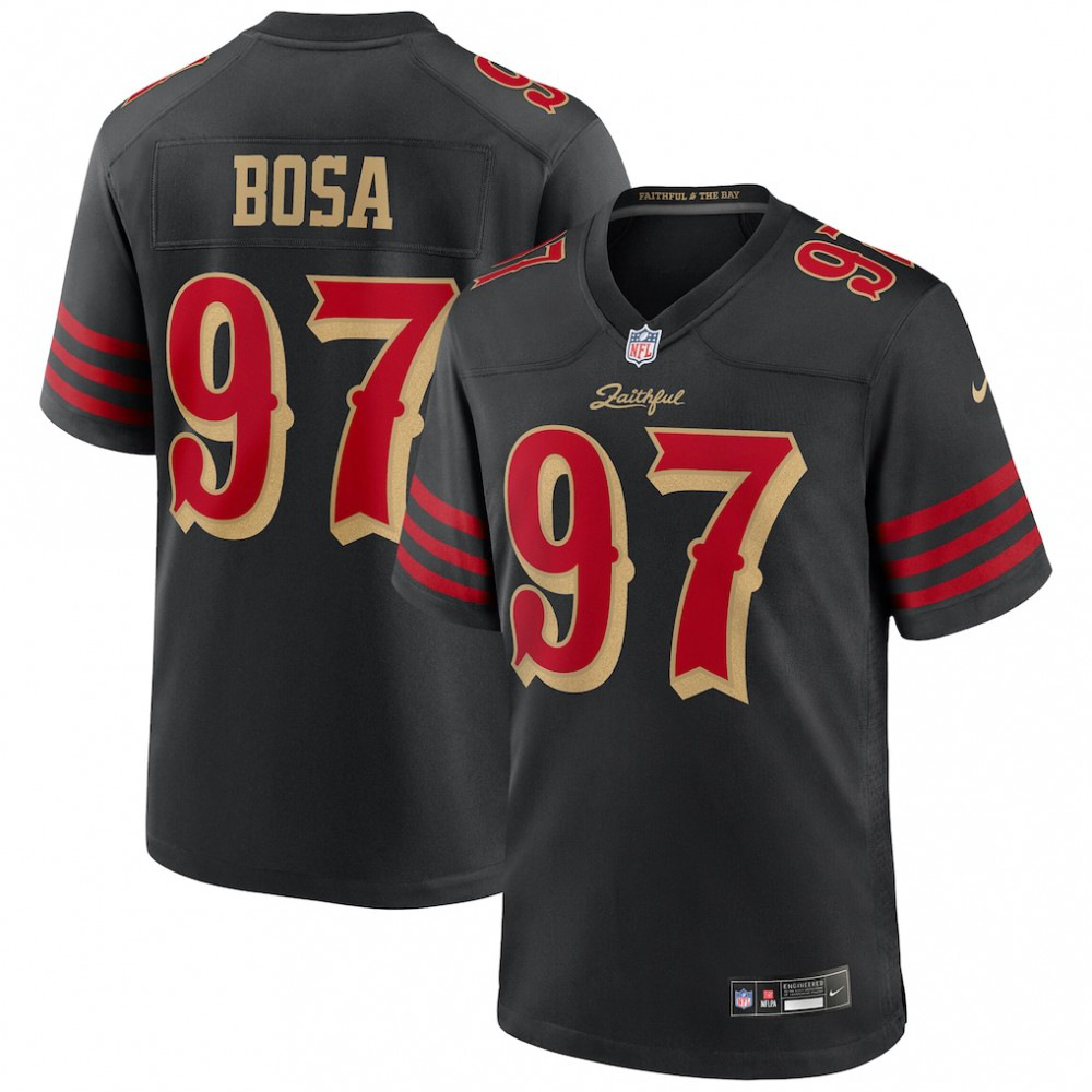 Nick Bosa San Francisco 49ers Nike 2025 Rivalries Collection Game Jersey - Black-League Wear Hub