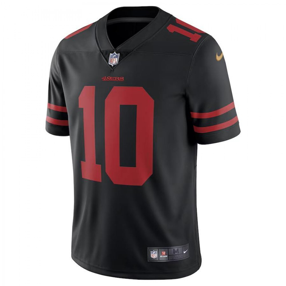 Jimmy Garoppolo San Francisco 49ers Nike Vapor Limited Jersey - Black-League Wear Hub
