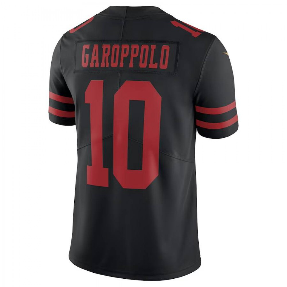Jimmy Garoppolo San Francisco 49ers Nike Vapor Limited Jersey - Black-League Wear Hub