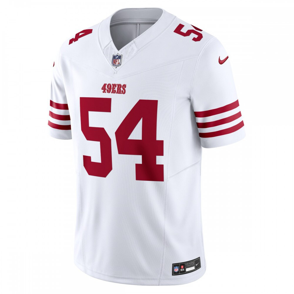 Fred Warner San Francisco 49ers Nike Vapor F.U.S.E. Limited Jersey - White-League Wear Hub