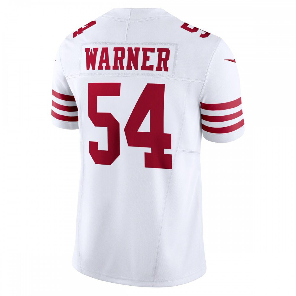 Fred Warner San Francisco 49ers Nike Vapor F.U.S.E. Limited Jersey - White-League Wear Hub