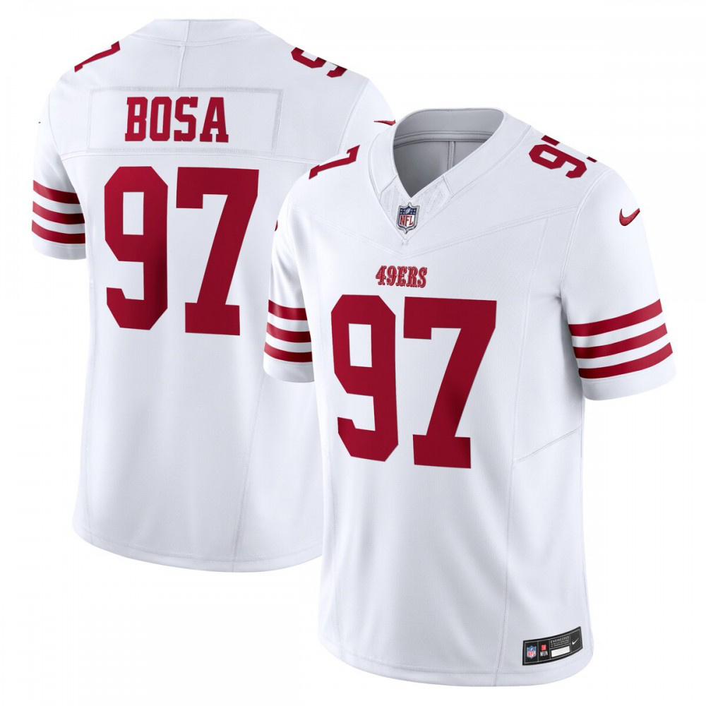Nick Bosa San Francisco 49ers Nike Vapor F.U.S.E. Limited Jersey - White-League Wear Hub