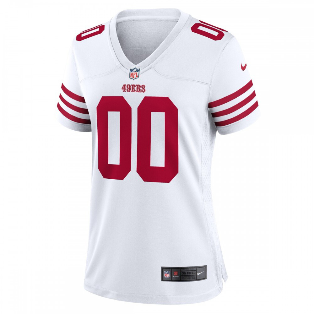San Francisco 49ers Nike Women's Game Custom Jersey - White-League Wear Hub