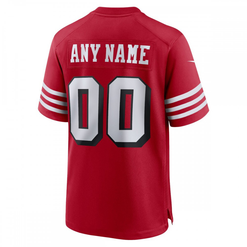 San Francisco 49ers Nike Alternate Custom Game Jersey - Scarlet-League Wear Hub