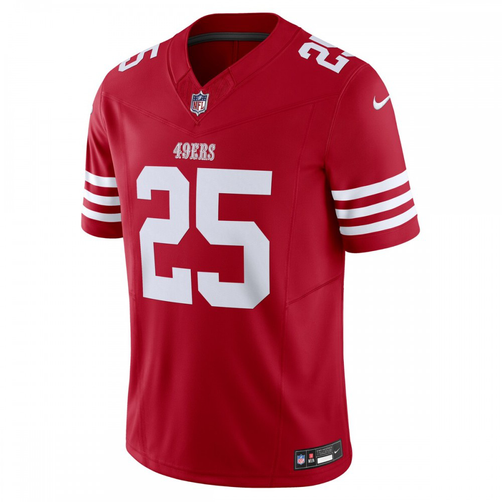 Elijah Mitchell San Francisco 49ers Nike Vapor F.U.S.E. Limited Jersey - Scarlet-League Wear Hub