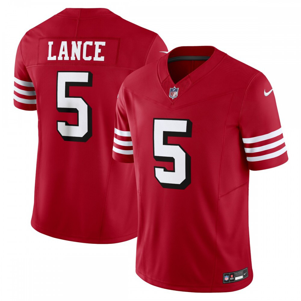 Trey Lance San Francisco 49ers Nike Vapor F.U.S.E. Limited Alternate 1 Jersey - Scarlet-League Wear Hub