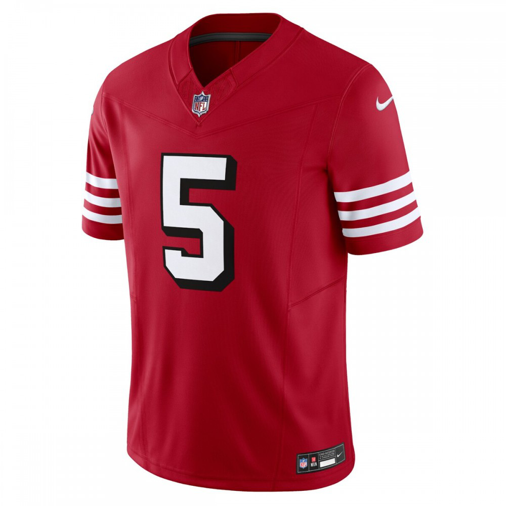 Trey Lance San Francisco 49ers Nike Vapor F.U.S.E. Limited Alternate 1 Jersey - Scarlet-League Wear Hub
