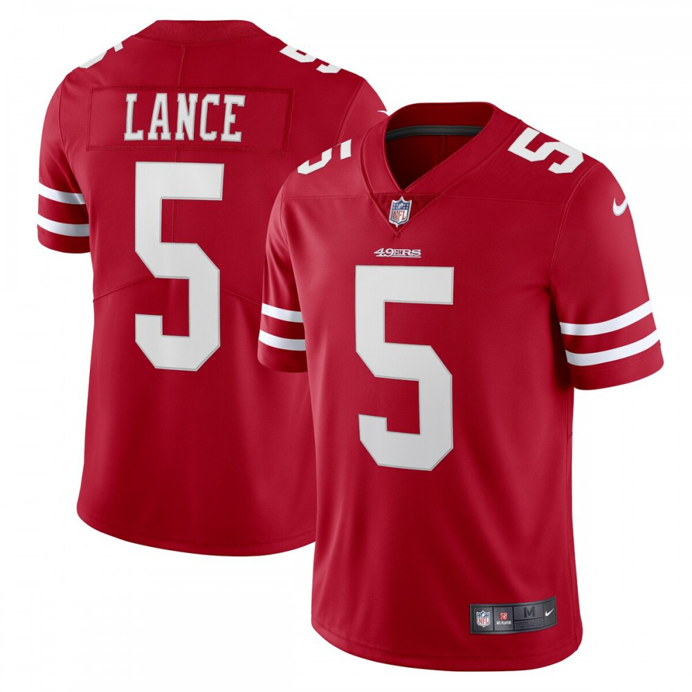 Trey Lance San Francisco 49ers Nike Vapor Limited Player Jersey - Scarlet-League Wear Hub