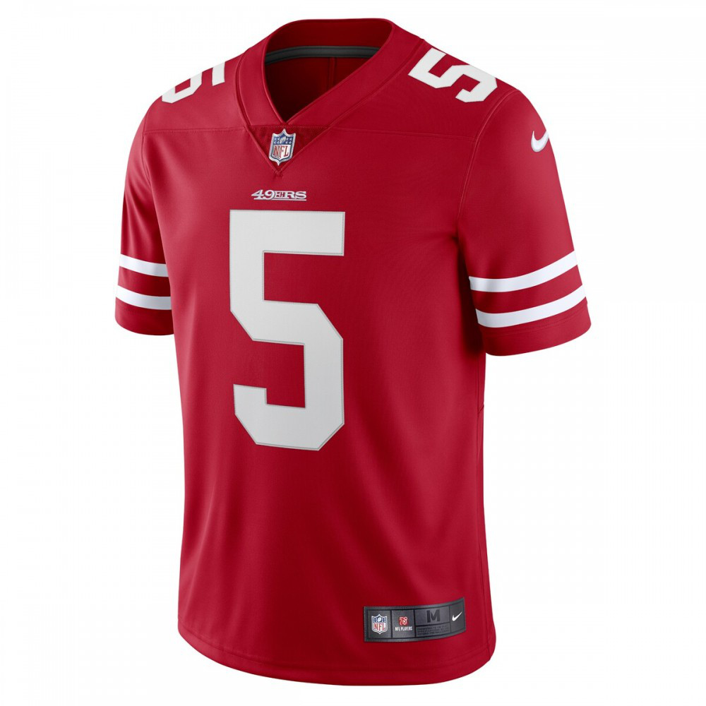 Trey Lance San Francisco 49ers Nike Vapor Limited Player Jersey - Scarlet-League Wear Hub