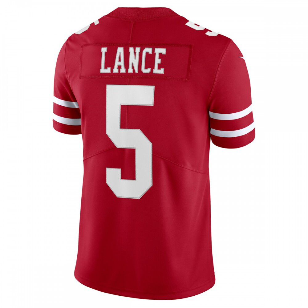 Trey Lance San Francisco 49ers Nike Vapor Limited Player Jersey - Scarlet-League Wear Hub