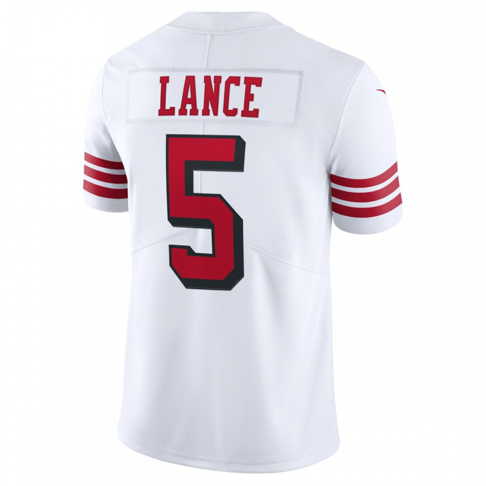 Trey Lance San Francisco 49ers Nike Alternate 2 Vapor Limited Jersey - White-League Wear Hub