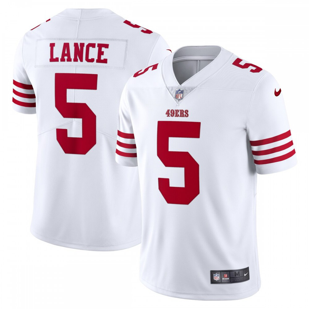 Trey Lance San Francisco 49ers Nike Vapor Limited Jersey - White-League Wear Hub