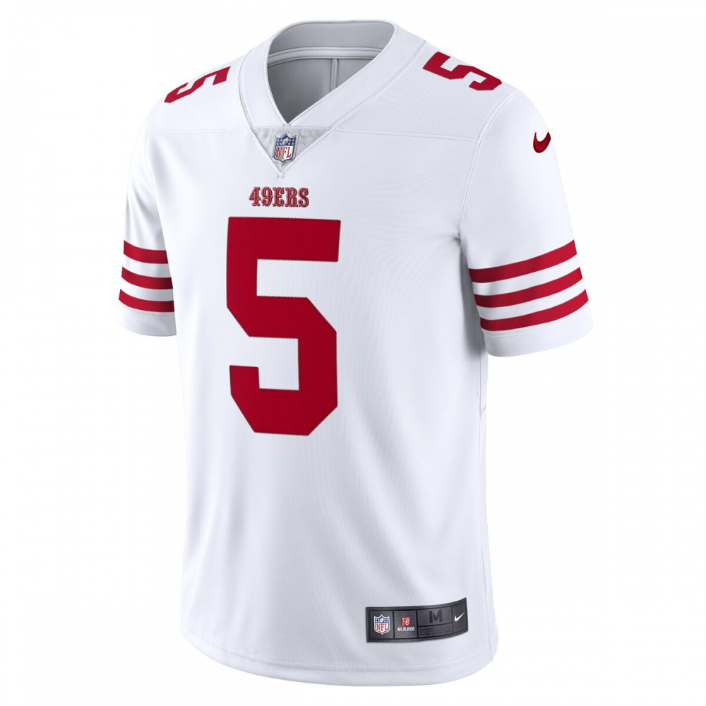Trey Lance San Francisco 49ers Nike Vapor Limited Jersey - White-League Wear Hub