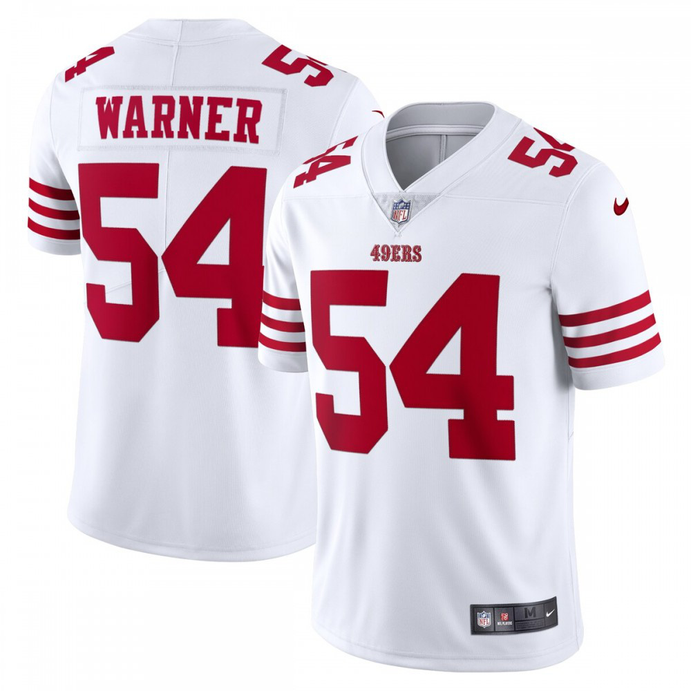 Fred Warner San Francisco 49ers Nike Vapor Limited Jersey - White-League Wear Hub
