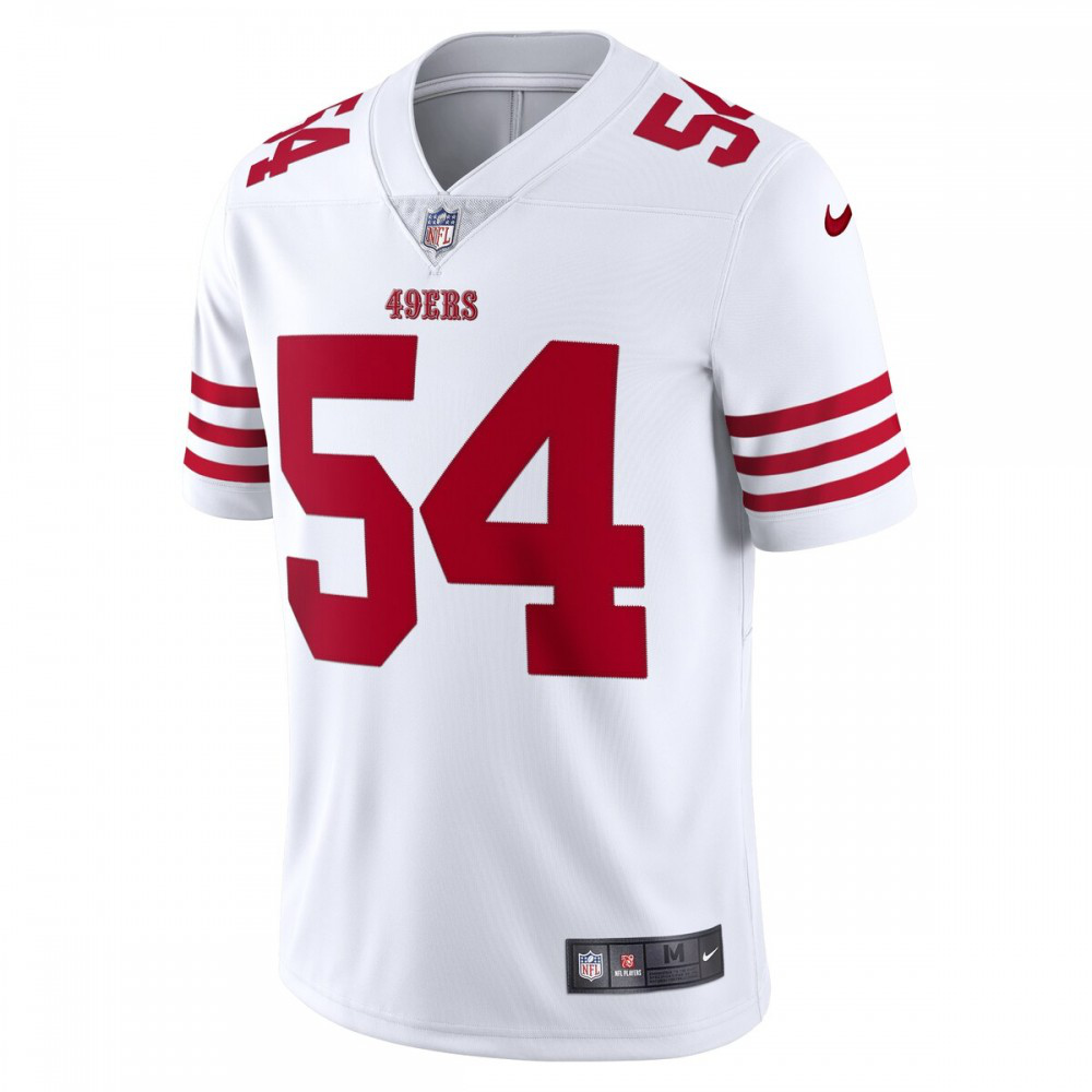 Fred Warner San Francisco 49ers Nike Vapor Limited Jersey - White-League Wear Hub