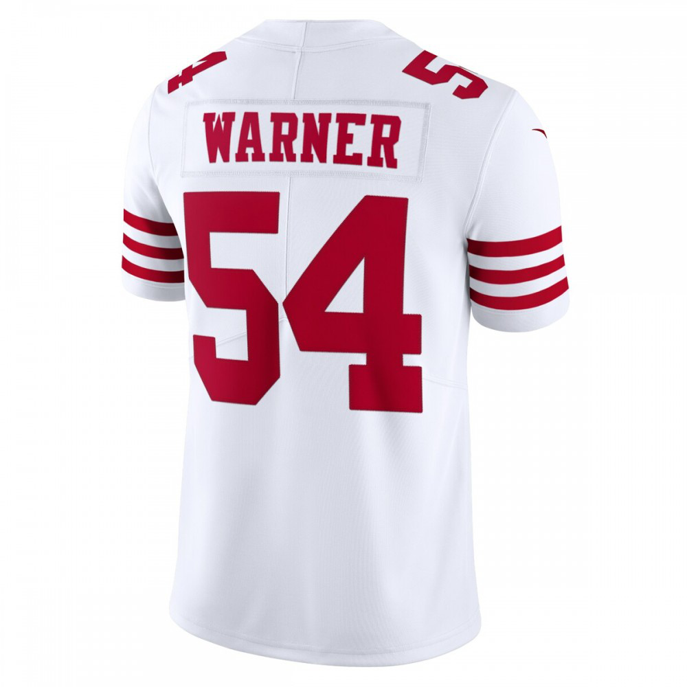 Fred Warner San Francisco 49ers Nike Vapor Limited Jersey - White-League Wear Hub