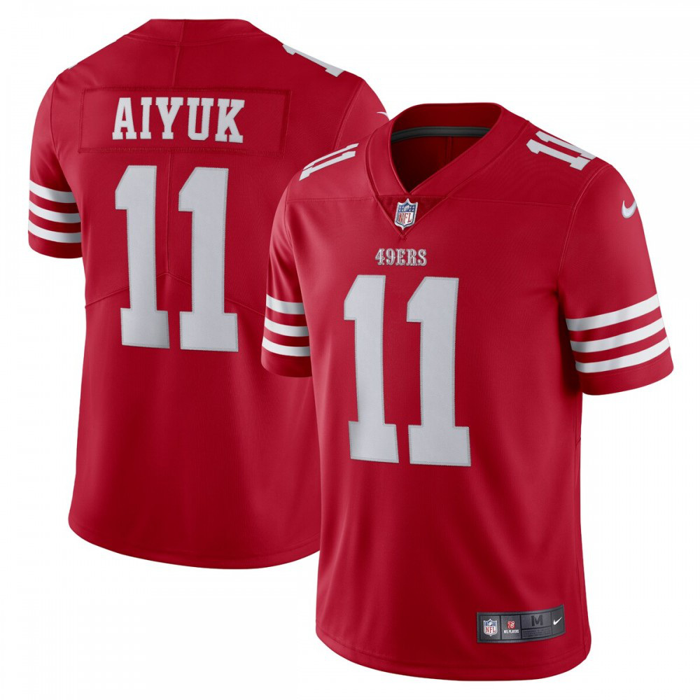 Brandon Aiyuk San Francisco 49ers Nike Vapor Limited Jersey - Scarlet-League Wear Hub