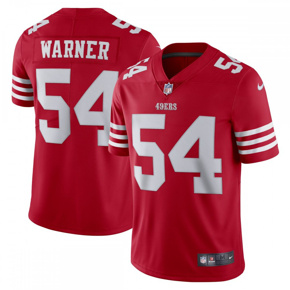 Fred Warner San Francisco 49ers Nike Vapor Limited Jersey - Scarlet-League Wear Hub