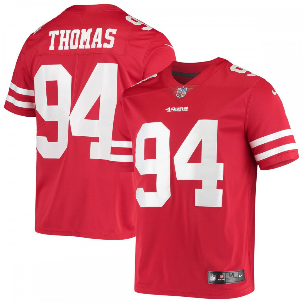 Solomon Thomas San Francisco 49ers Nike Vapor Limited Player Jersey - Scarlet-League Wear Hub
