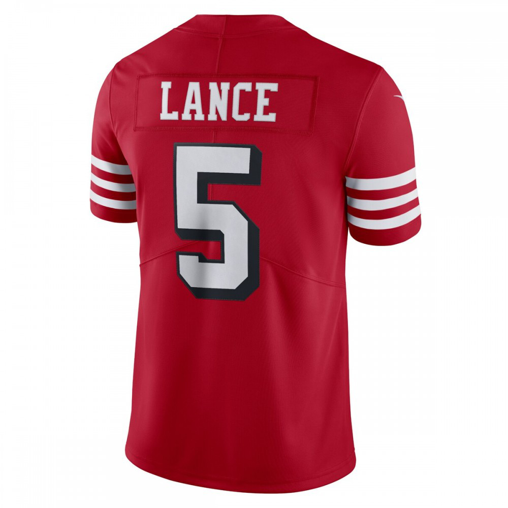 Trey Lance San Francisco 49ers Nike Alternate Vapor Limited Jersey - Scarlet-League Wear Hub