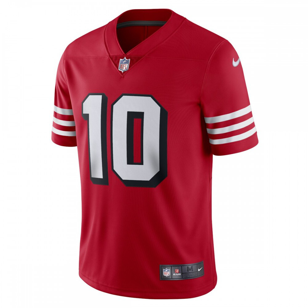 Jimmy Garoppolo San Francisco 49ers Nike Alternate Vapor Limited Jersey - Red-League Wear Hub
