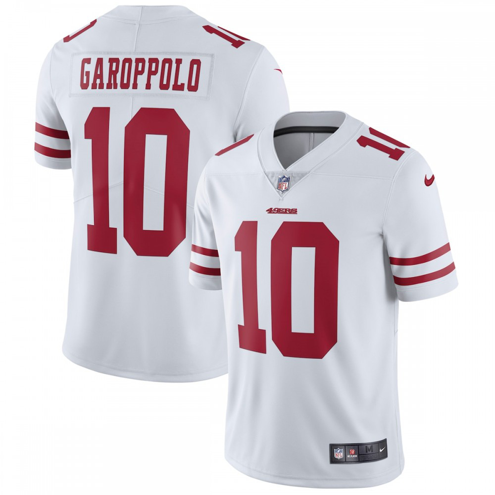 Jimmy Garoppolo San Francisco 49ers Nike Vapor Untouchable Limited Jersey - White-League Wear Hub