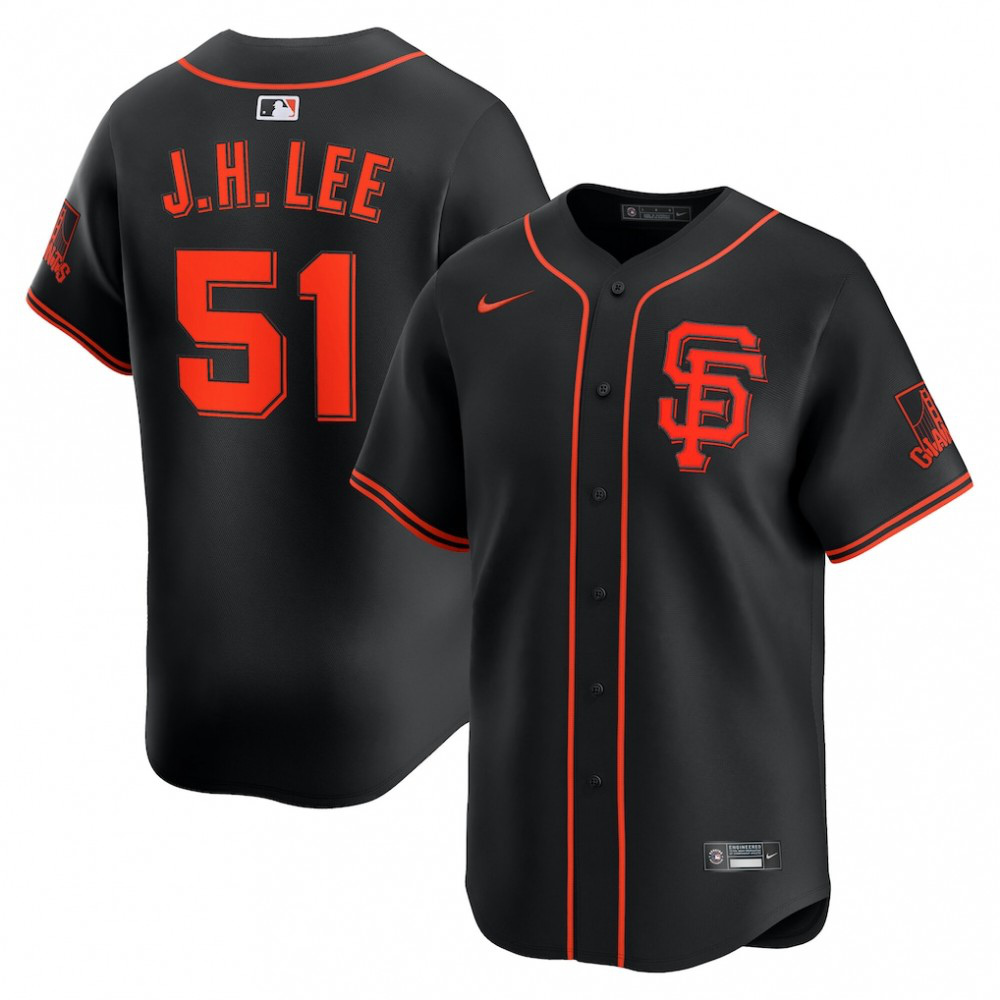 Jung Hoo Lee San Francisco Giants Nike Alternate Limited Player Jersey - Black-League Wear Hub