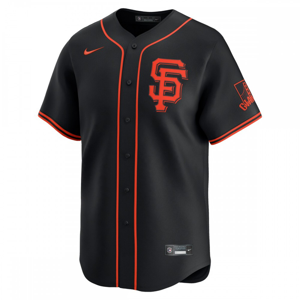 San Francisco Giants Nike Alternate Limited Jersey – Black-League Wear Hub