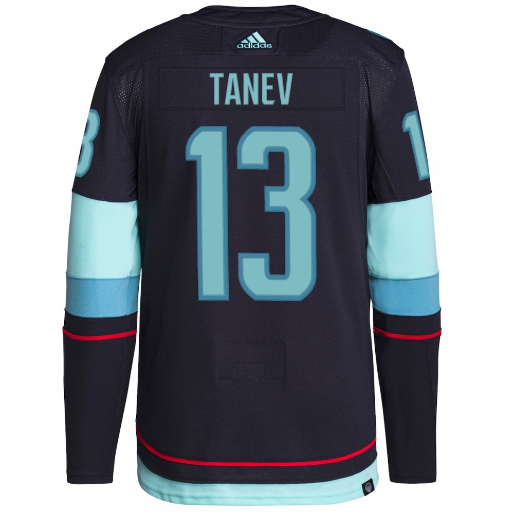 Brandon Tanev Seattle Kraken adidas Home Authentic Primegreen Player Jersey - Navy-League Wear Hub