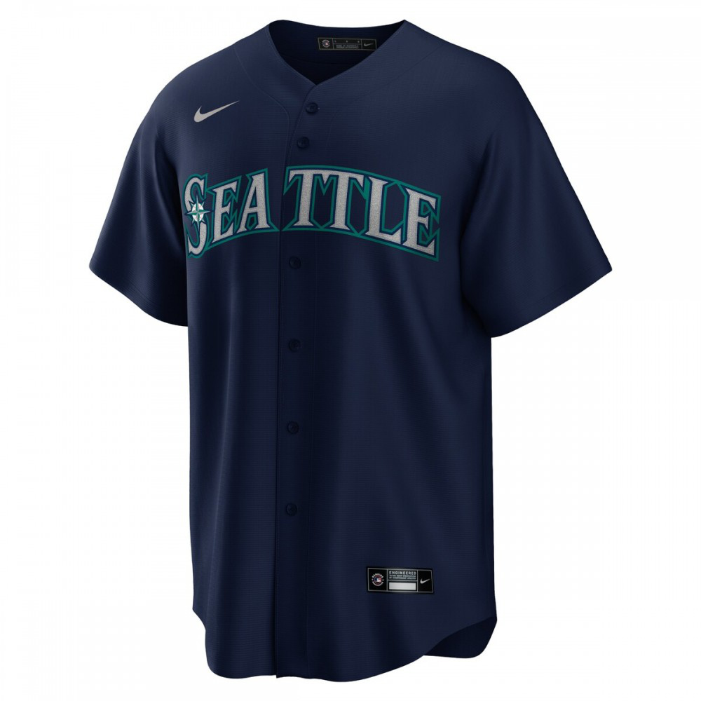 Seattle Mariners Nike Alternate Replica Team Jersey - Navy-League Wear Hub