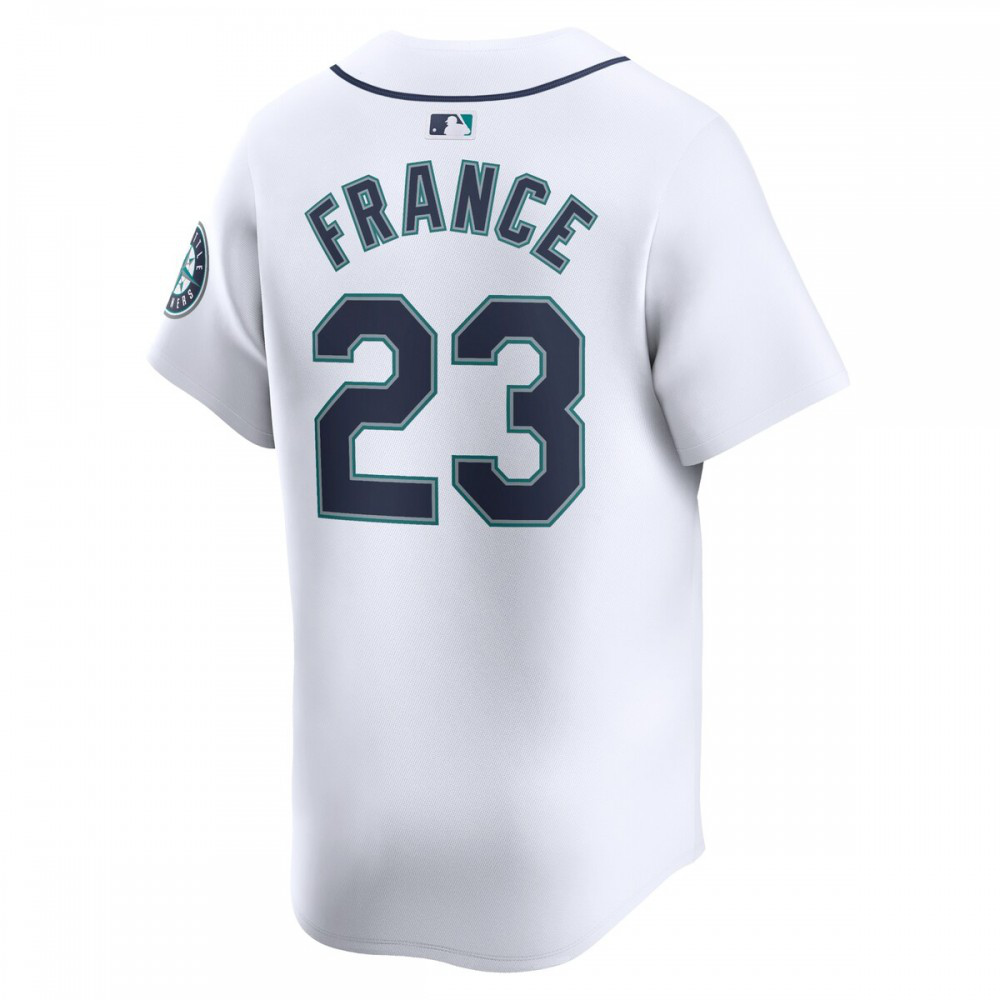 Ty France Seattle Mariners Nike Home Limited Player Jersey - White-League Wear Hub