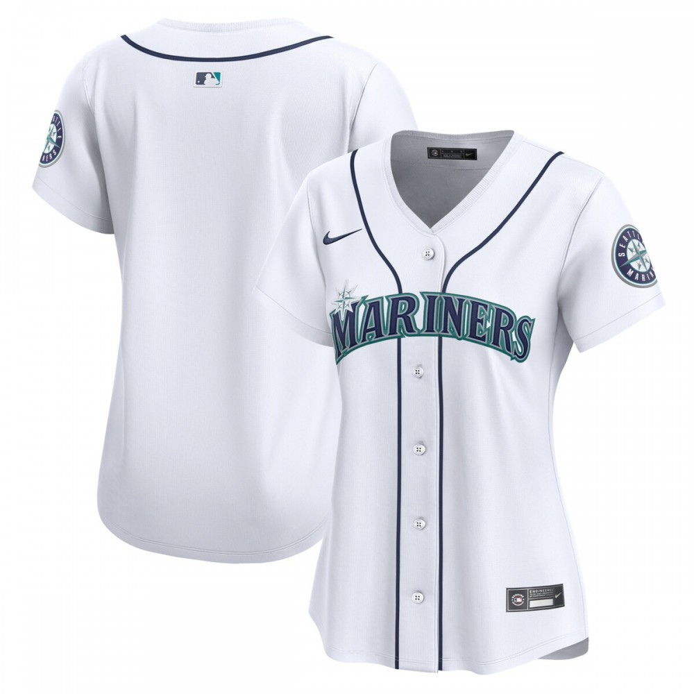 Seattle Mariners Nike Women's Home Limited Jersey - White-League Wear Hub