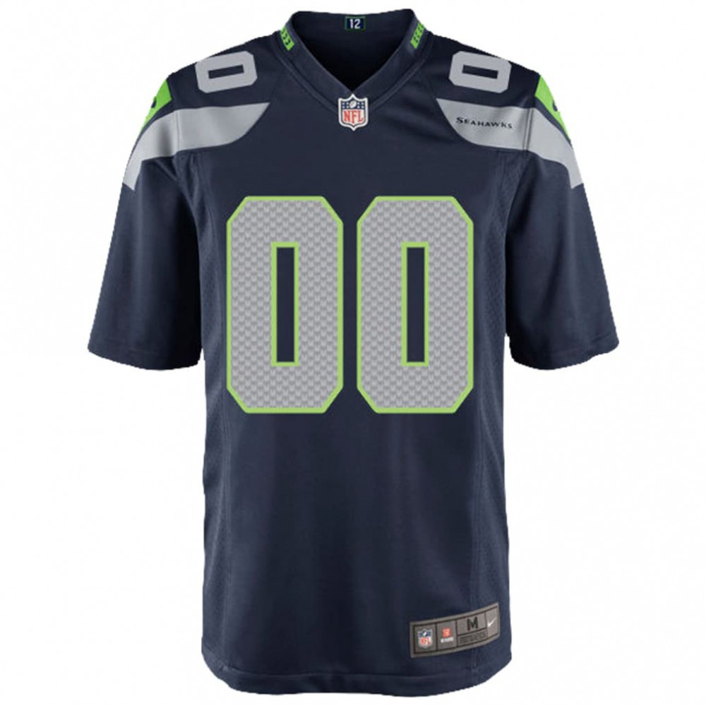 Seattle Seahawks Nike Youth Custom Game Jersey - College Navy-League Wear Hub