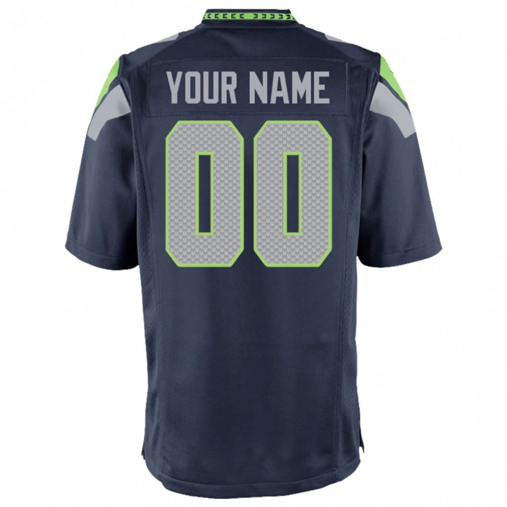Seattle Seahawks Nike Youth Custom Game Jersey - College Navy-League Wear Hub