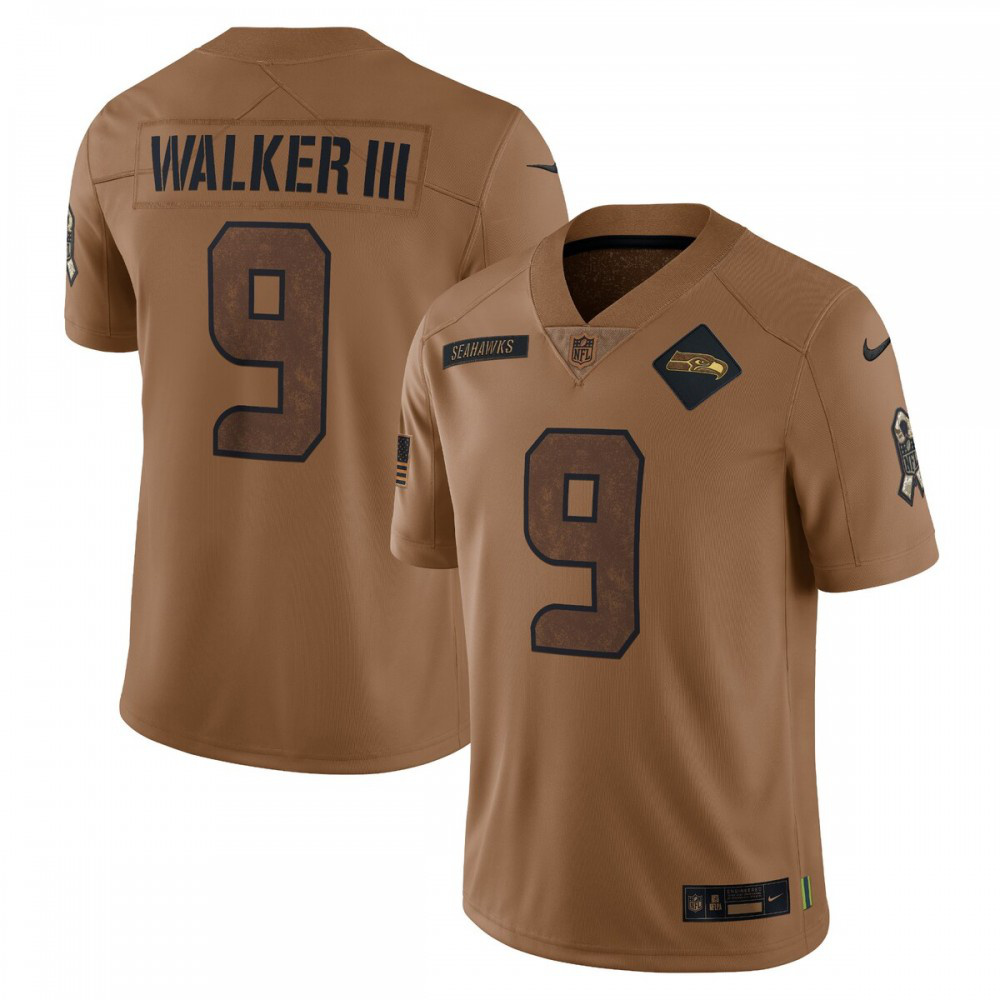 Kenneth Walker III Seattle Seahawks Nike 2023 Salute To Service Limited Jersey - Brown-League Wear Hub