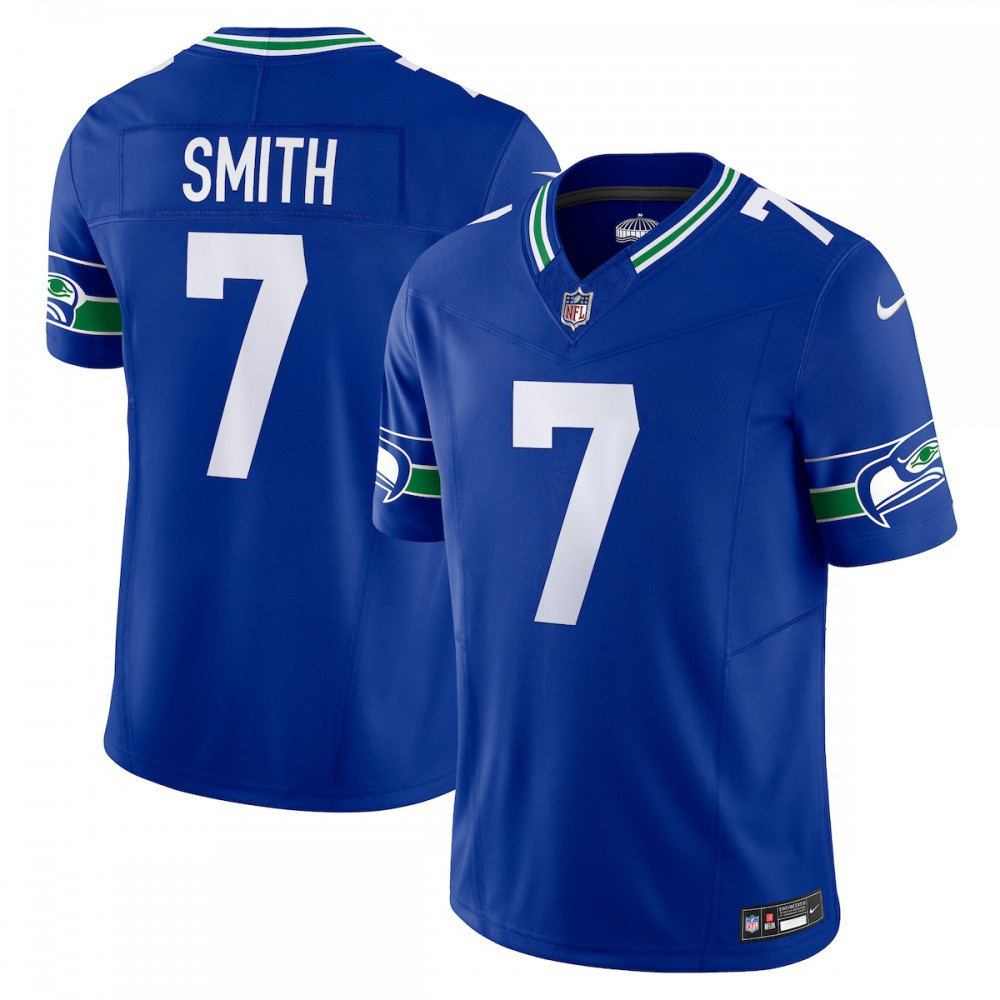 Geno Smith Seattle Seahawks Nike Alternate Vapor F.U.S.E. Limited Jersey - Royal-League Wear Hub