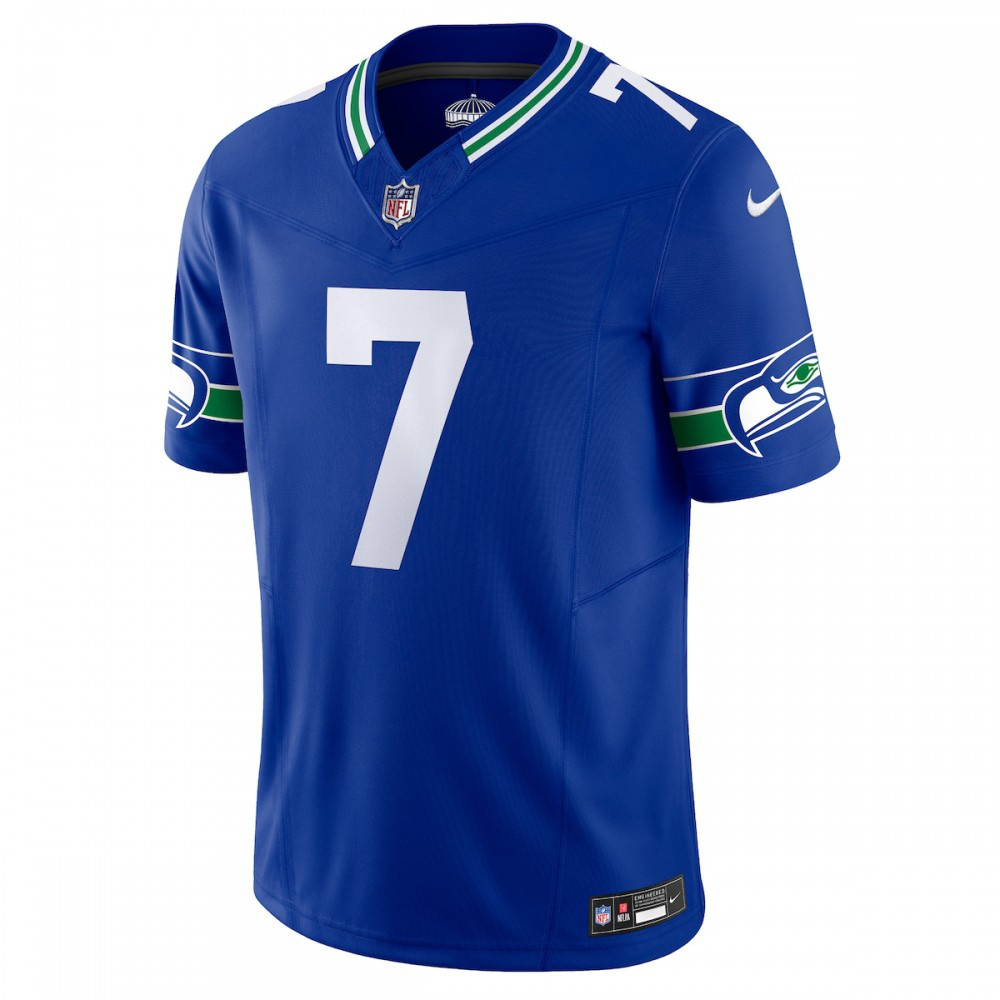 Geno Smith Seattle Seahawks Nike Alternate Vapor F.U.S.E. Limited Jersey - Royal-League Wear Hub