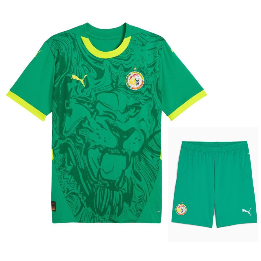 Senegal AFCON Away Kit Kids 25/26 Green-League Wear Hub