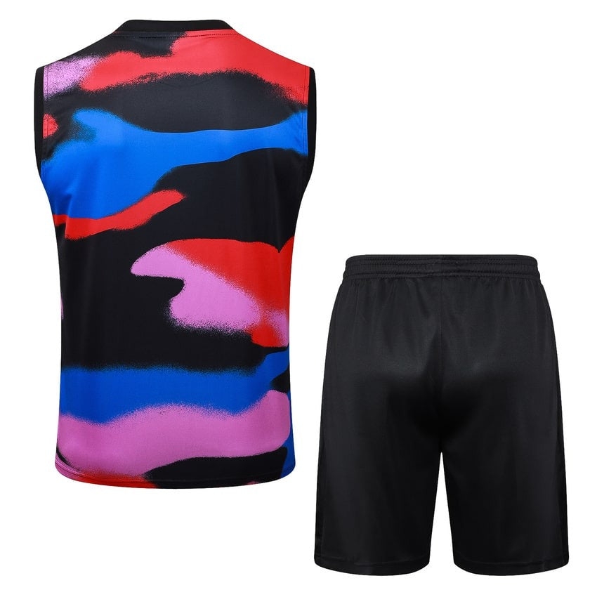 Sleeveless Shirt Shorts England Men 25/26 Red Pink-League Wear Hub