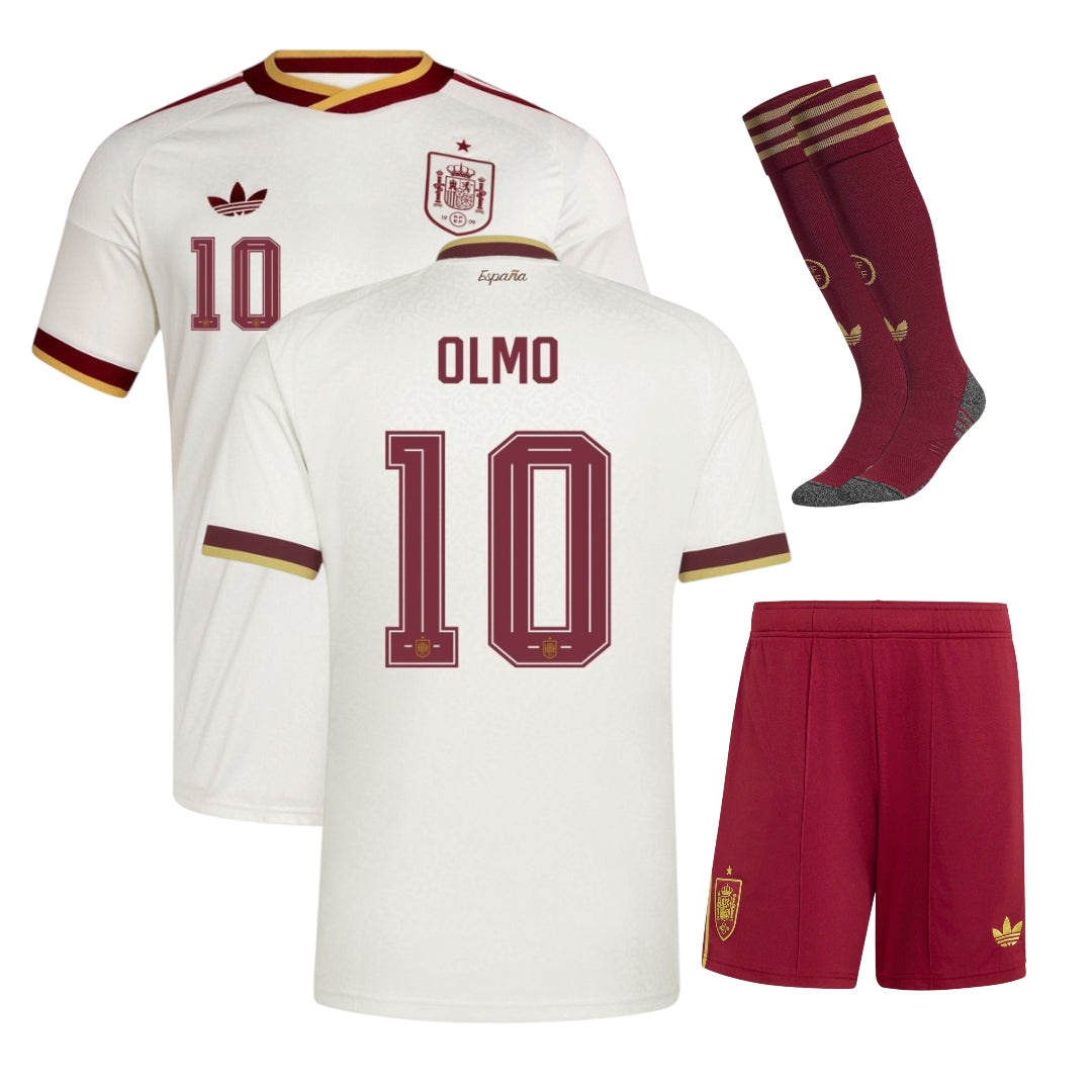 Spain Olmo Kids Away Kit 26/27-League Wear Hub