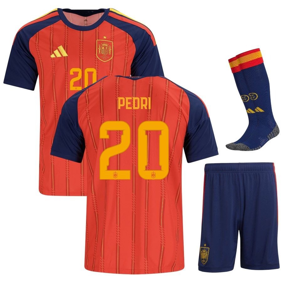 Spain Pedri Home Kids Kit 26/27-League Wear Hub