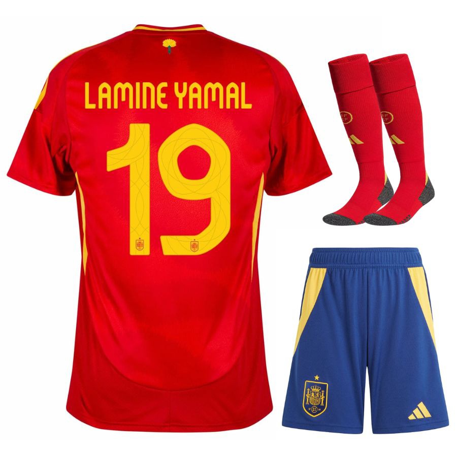 Spain Kids' Home Kit Jersey 24/25-League Wear Hub