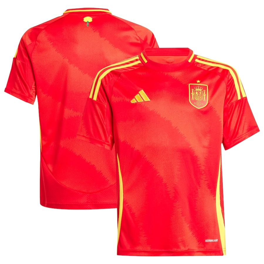 Spain Kids' Home Kit Jersey 24/25-League Wear Hub