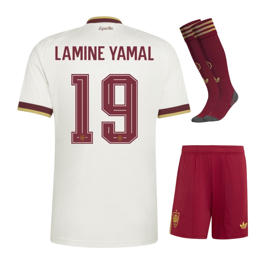 Spain Lamine Yamal Away Kit Kids 26/27-League Wear Hub