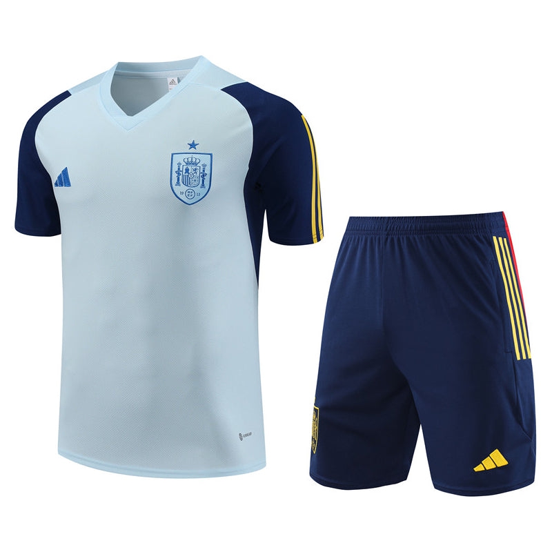 Spain Light Blue Training Jersey Men's/Kids' 23/24-League Wear Hub