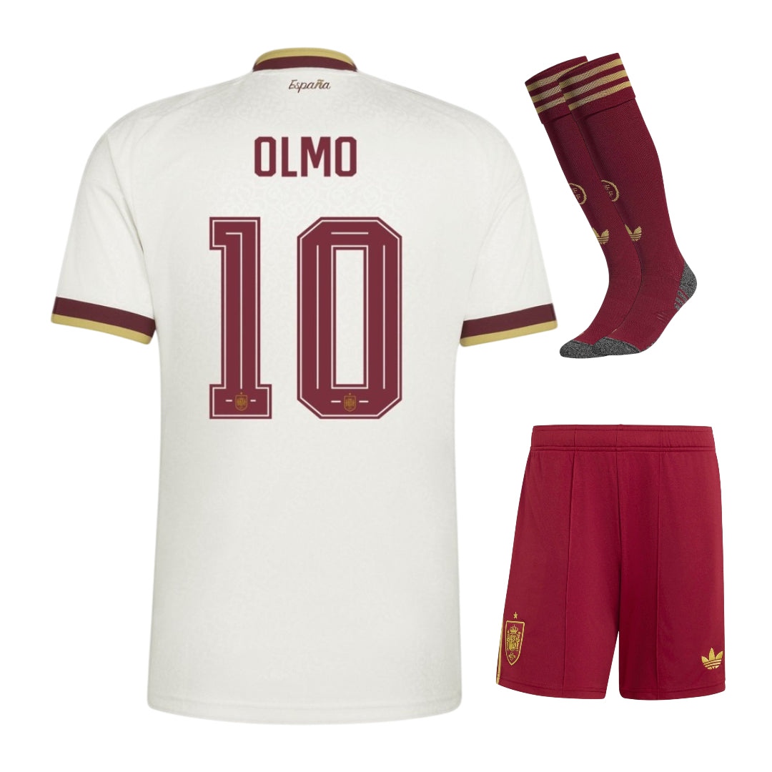 Spain Olmo Kids Away Kit 26/27-League Wear Hub